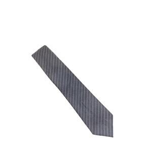 Ties.com Men Ties 100% Cotton Gray White Stripes